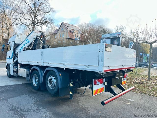 Flatbed truck MAN TGA 26.400 6x2 Wechselpr. KRAN 25m Seilwinde