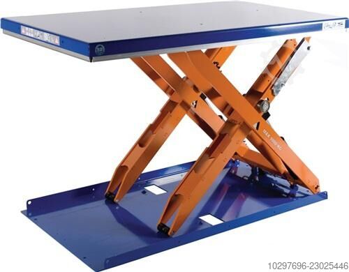 Flat scissor lift table, ground-level platform – 1 unit  