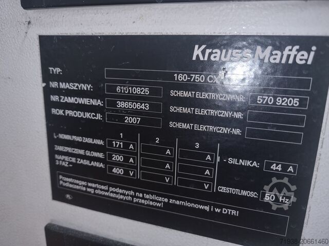 Spritzgießmaschine KraussMaffei KM 160-750 CX