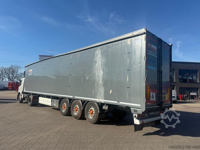 Walking floor semitrailer KNAPEN K100 Schubboden 92m³ 10mm Boden Top Zustand