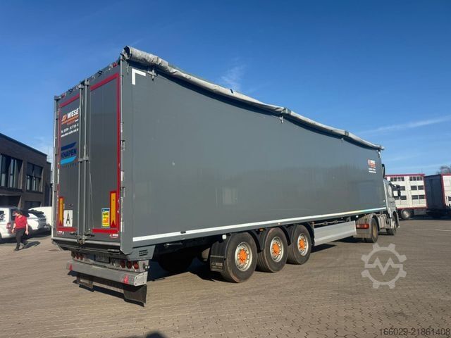 Walking floor semitrailer KNAPEN K100 Schubboden 92m³ 10mm Boden Top Zustand