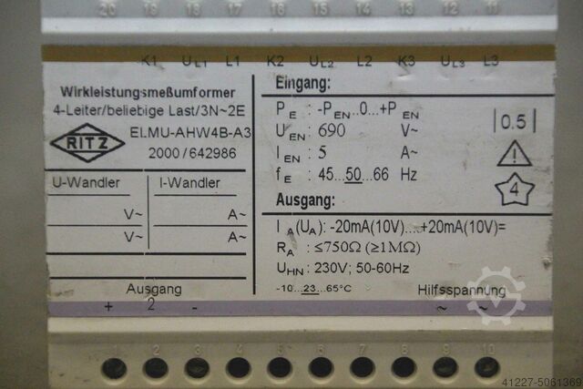 Messumformer Ritz ELMU-AHW4B-A3