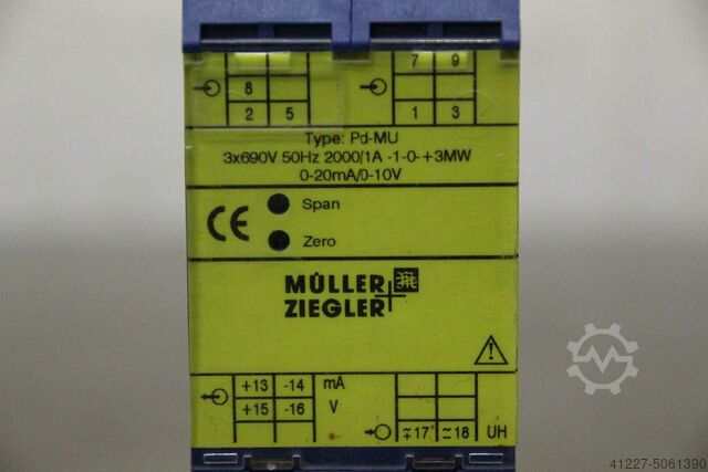 Messumformer Müller Ziegler Pd-MU 3x690V