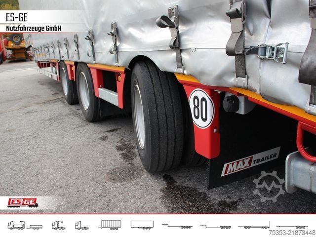 Low loader semitrailer FAYMONVILLE MAX Trailer MAX100 Semi-Tieflader 2tlg. Rampen