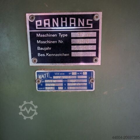 Abrichthobelmaschine Panhans Typ 325