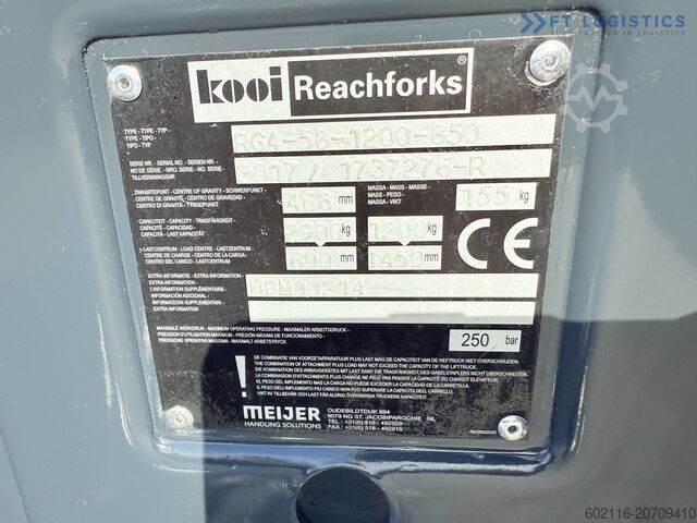 Four-way forklift Combilift C5000XL GAS TRIPLEX 6000 EXTENDABLE FORK