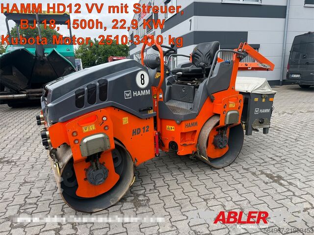 Tandem roller Hamm HD12VV Tandemwalze mit Streuer