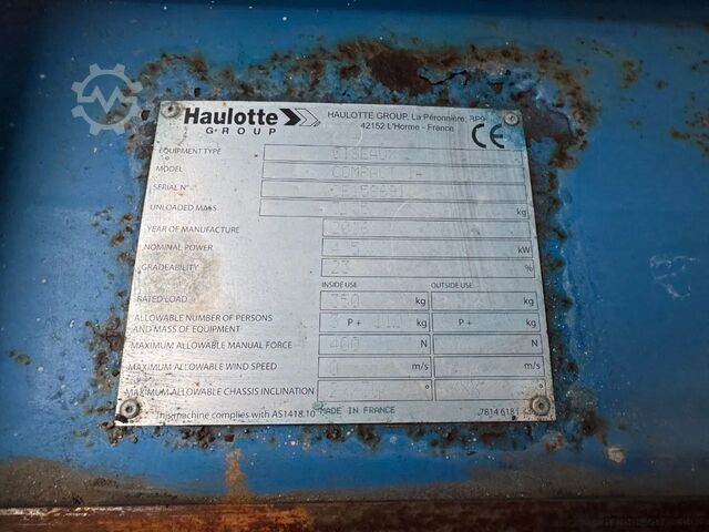 Scherenhebebühne Haulotte Compact 14 Hoogwerker Schaarhoogwerker