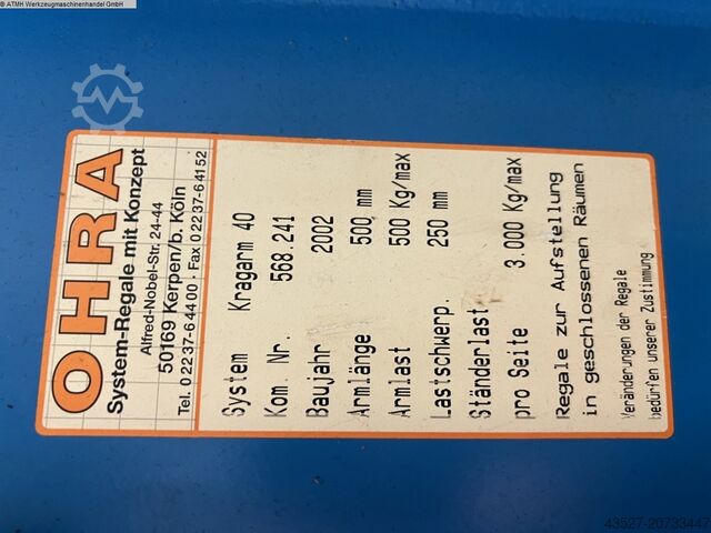 Kragarm- Regal OHRA Kragarmregal 40