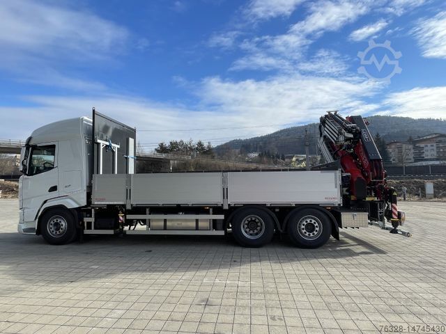 Flatbed truck DAF XF 480 FAN Kranwagen Vorlauf 2026!
