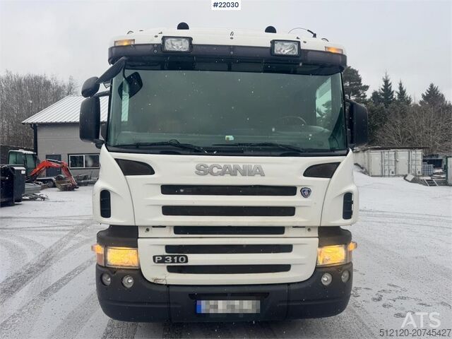 Box body Scania P310 4x2 box truck with full side opening