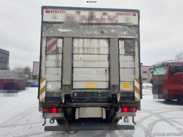 Box body Scania P310 4x2 box truck with full side opening