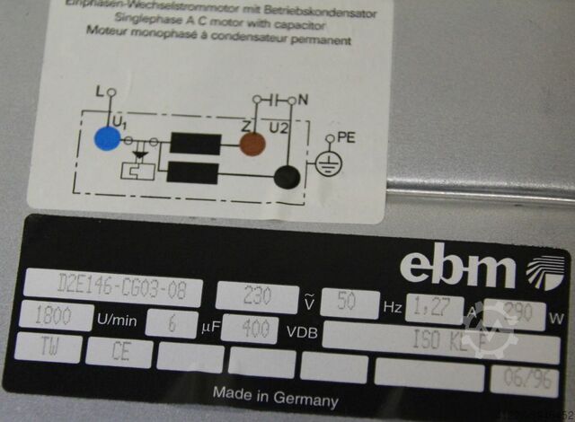 Pressure blower ebm D2E146-CG03-08