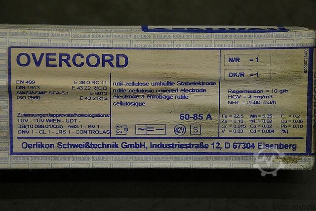 Stick electrodes welding electrodes 2.5 x 350 OERLIKON Overcord