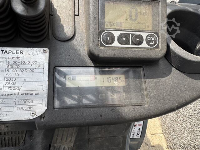 Toyota 02-8FGF18 Triplex 430 Freihub/Seitenschieber/4. Funktion 2013 LPG TOYOTA 02-8FGF18 Triplo 430 Freelift/Sideshift/4e Functie 2013 Lpg