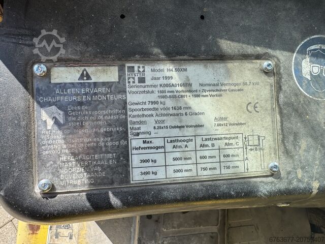 Hyster H4.50XM Triplo 430 Freelift/Seitenschieber Perkins Diesel 1999 HYSTER H 4.50 XM