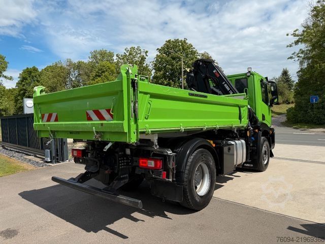 Truck mounted crane IVECO AD200X40 4x2 Kipper KRAN 12m Funk Greifer AHK