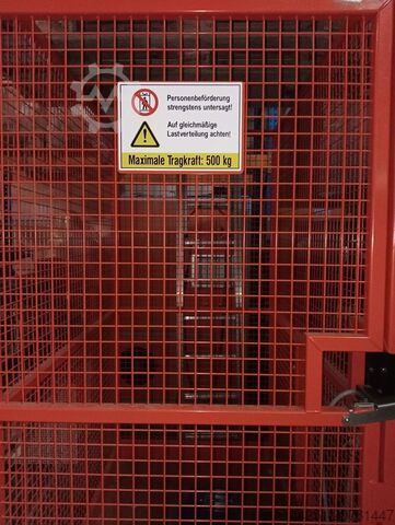 Lastenaufzug Liftanlage Einsäulenlift Weisshaupt ESL Pro 0,5T/5000