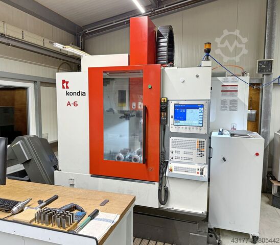 Vertikales Bearbeitungszentrum CNC BAZ KONDIA Heidenhain TNC 530 A-6 und A-10 IKZ + Zubehör