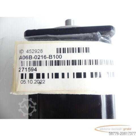 Steuerung Fanuc A06B-0216-B100 AC Servomotor mit Pulsecoder ohne Typenschild SN: 271594