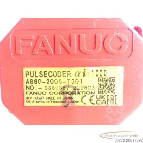 Steuerung Fanuc A06B-0218-B001 AC Servomotor SN: C228F0D5E mit Pulsecoder A860-2005-T301