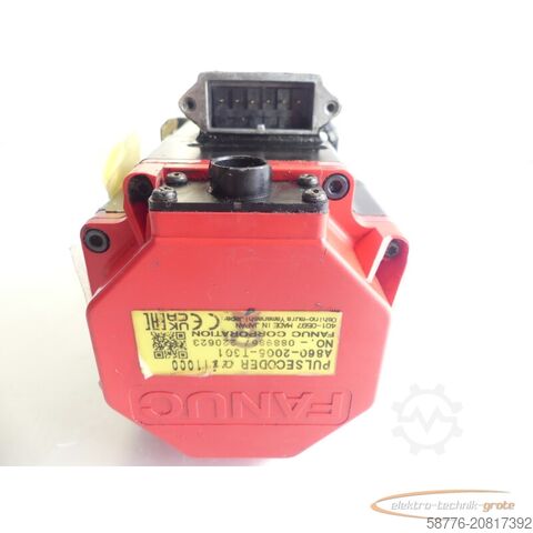 Steuerung Fanuc A06B-0218-B001 AC Servomotor SN: C228F0D5E mit Pulsecoder A860-2005-T301