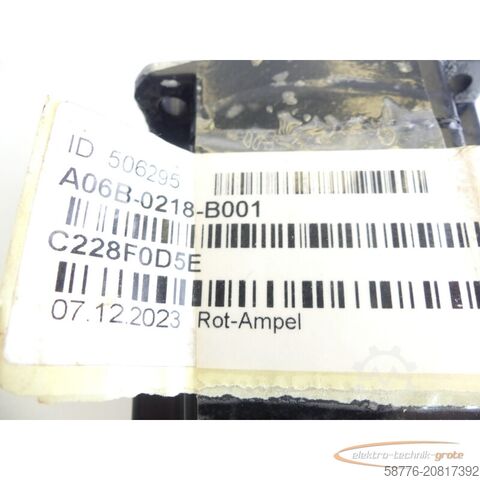 Steuerung Fanuc A06B-0218-B001 AC Servomotor SN: C228F0D5E mit Pulsecoder A860-2005-T301