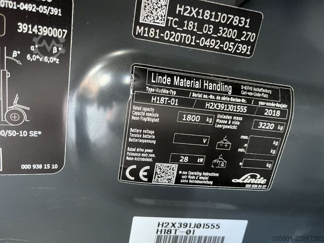 LPG Forklifts Linde H18T-01