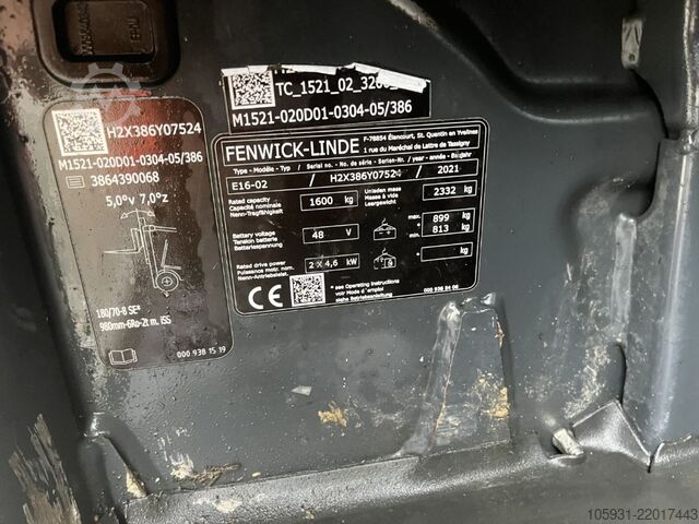 Elektro 3 Rad-Stapler Linde E16-02