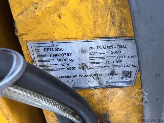 Elektro 4 Rad-Stapler Jungheinrich EFGS30