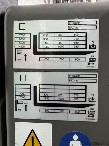 EFX 413 X + i = Drahtführung !! Triplex-FFL!! JUNGHEINRICH EFX 413 X + i = Wire !! Triplex FFL !!