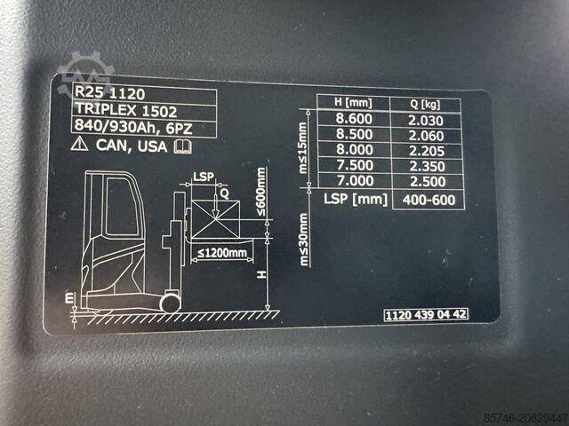 R 25 * Vollkabine!! Triplex FFL!! VORFÜHRGERÄT!!! LINDE R 25 - * FULL cabin !! Triplex FFL !! DEMO !!!