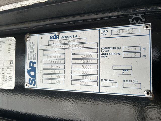 Box body Schmitz Cargobull / SOR Iberica / Isolated Box / Loadlift / Lifta...