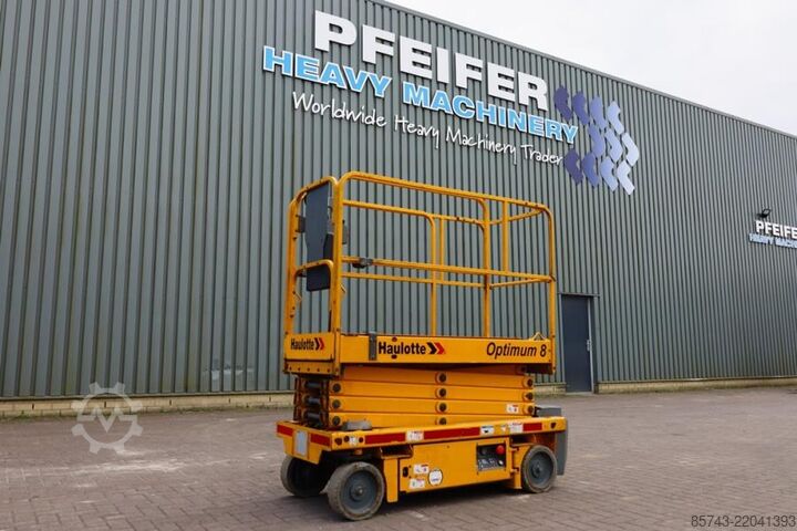Scissor lift Haulotte Optimum 8 As-Is, Electric, 7.77m Working Height, 2