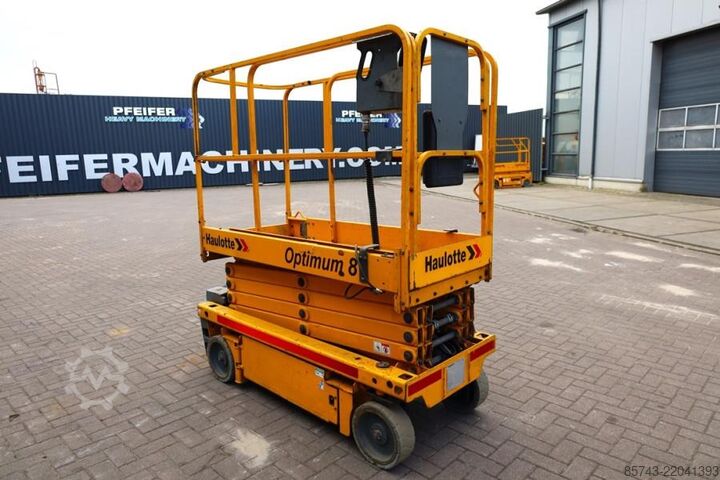 Scissor lift Haulotte Optimum 8 As-Is, Electric, 7.77m Working Height, 2