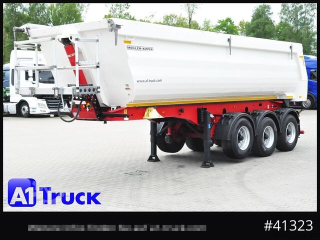 Tipper semitrailer MEILLER MHPS 12/27, Stahlkippmulde, Liftachse,