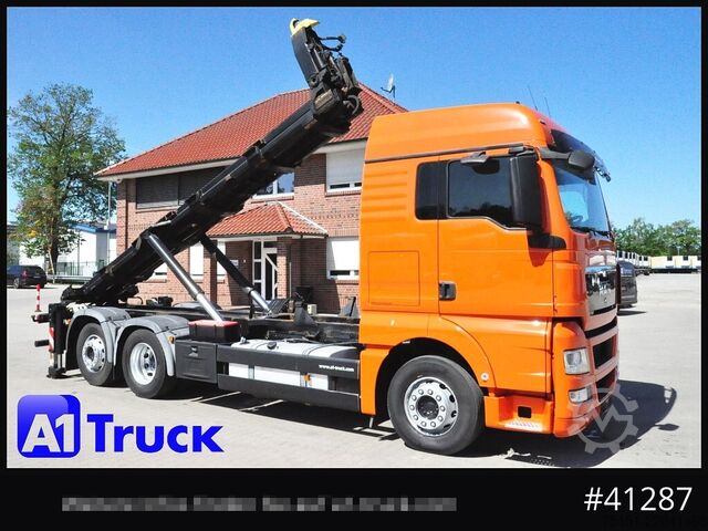 Roll-off tipper truck MAN TGA 26,400 XXL, Silosteller, Intardfer