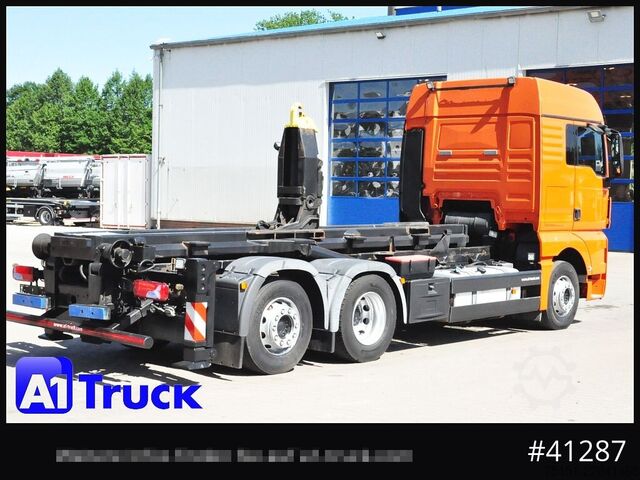 Roll-off tipper truck MAN TGA 26,400 XXL, Silosteller, Intardfer