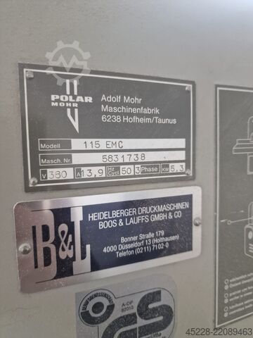 Papierschneidemaschine Polar 115 EMC