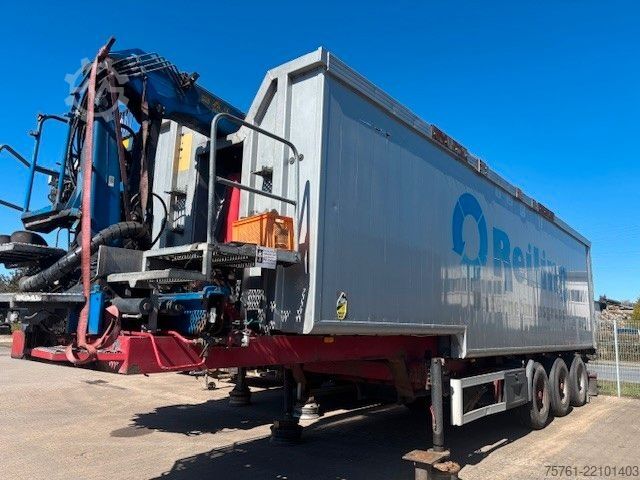 Tipper semitrailer  Reiling  Kran Epsilon 130L07