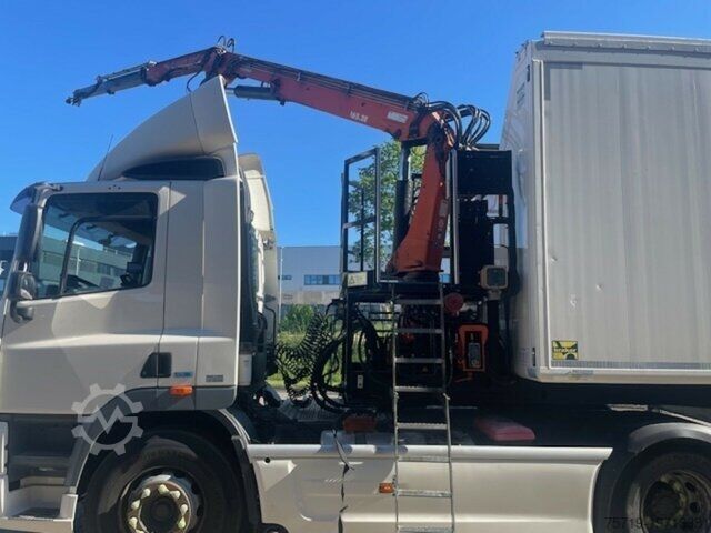 Garbage truck DAF 85.460 + Kraker Waalking Floor/Kran