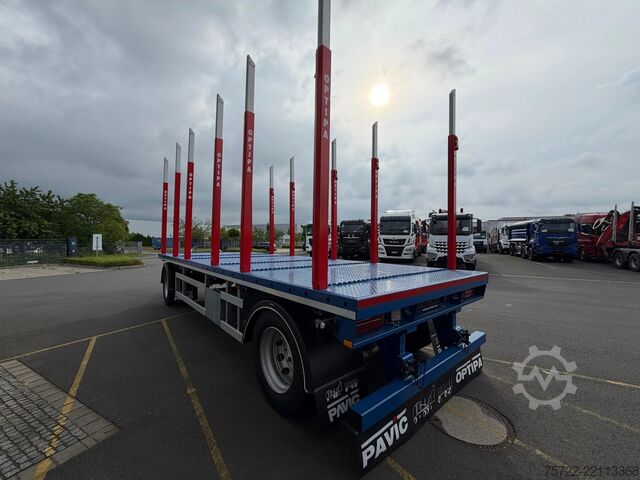 Holztransporter PAVIC HPA 27 68Z / Plattform 3-Achser  Blatt-Federung...