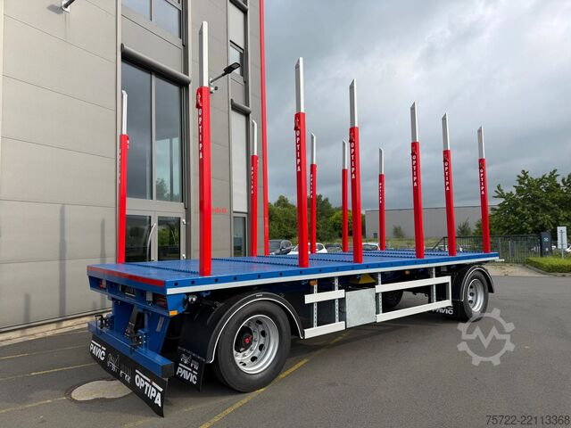 Holztransporter PAVIC HPA 27 68Z / Plattform 3-Achser  Blatt-Federung...