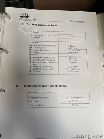 Flachschleifmaschine Ziersch & Baltrusch ZB 64