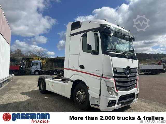 Standard tractor unit Mercedes-Benz Actros 1845 LS 4x2, StreamSpace, Kipphydraulik