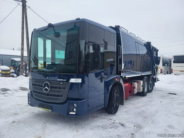 Garbage truck Mercedes-Benz Econic 2630 6x2 dwukomorowa, two chamber