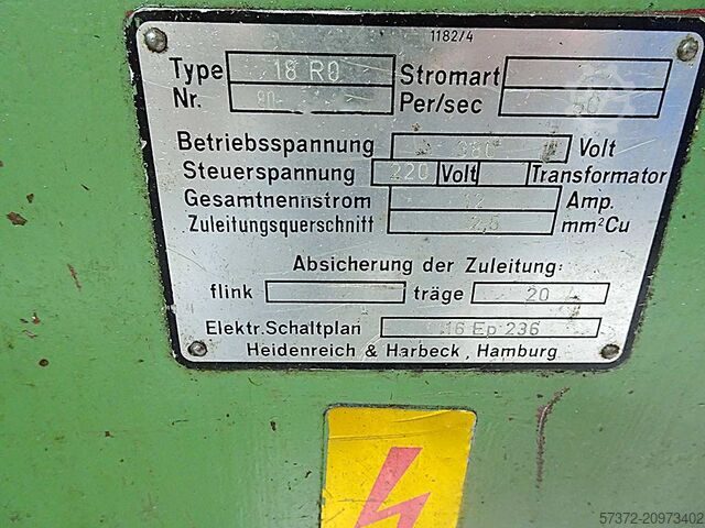 Center Lathe Heidenreich VDF 18 RO