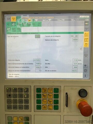 Injection molding machine ARBURG ALLROUNDER 520 H 1500-400