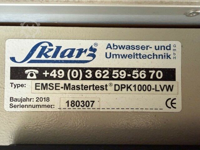 Vacuum tank truck MAN 8.180 4x2 TGL Dichtheitsprüffahrzeug Sklarz