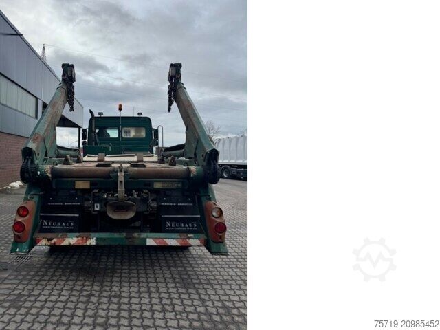 Skip truck Mercedes-Benz 1833 4x2 Axor Meiller/Anbauplatte/Waage